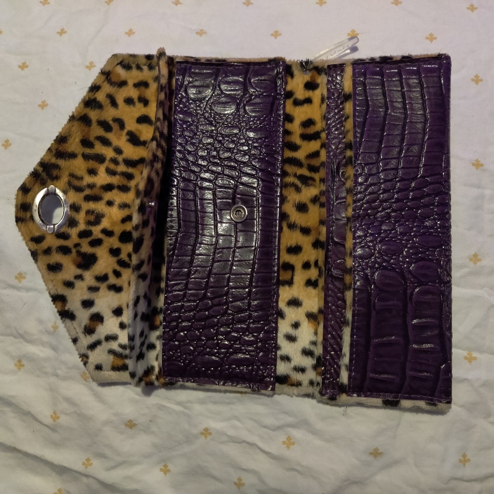 Nitro A GoGo Purple Leopard Wallet